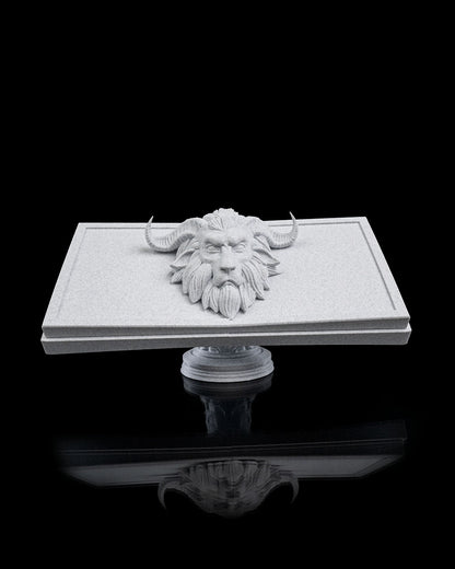Goat Head Napkin Holder – Gothic Halloween Table Decor | Spooky Occult Kitchen Accent | 3D Printed Horror Party Prop
