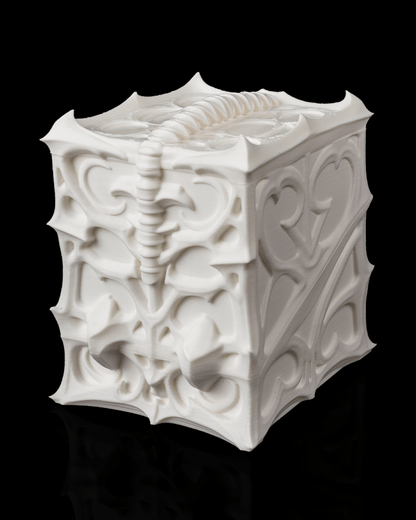 The Ossuary Bone Carved Card Deck Box
