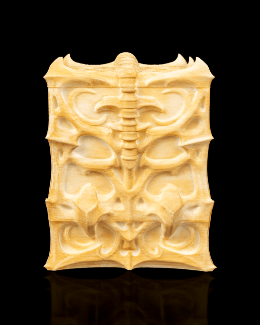 The Ossuary Bone Carved Card Deck Box