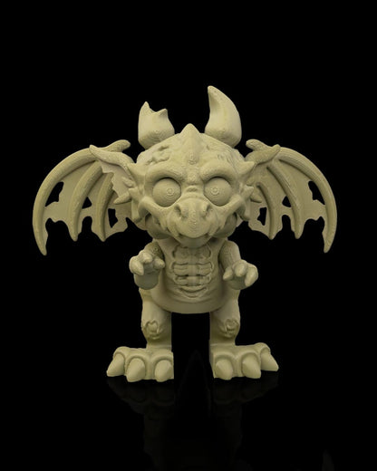 The Restless – Zombie Dragon Figurine | Dracoween Halloween Dragon Collectible | 3D Printed Undead Dragon Statue