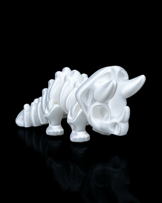 Tricera-Charm – The Three-Horned Flexi Fossil - Fusion Layer 3D