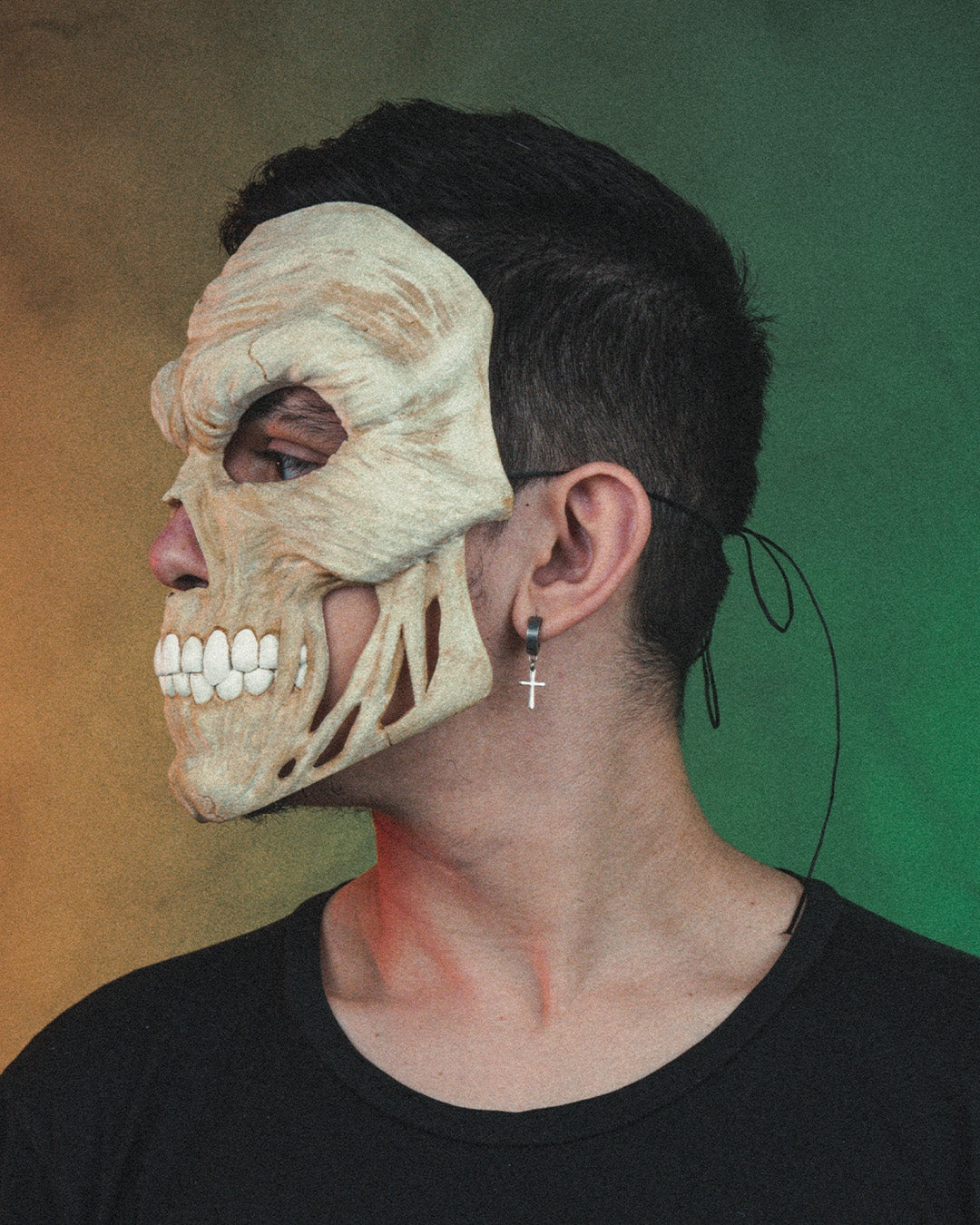 Vile Skull Halloween Mask – Creepy Skeleton Face Mask | 3D Printed Horror Cosplay Prop | Scary Skull Costume (3 Sizes)