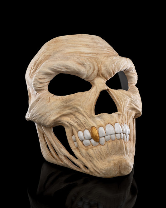 Vile Skull Halloween Mask – Creepy Skeleton Face Mask | 3D Printed Horror Cosplay Prop | Scary Skull Costume (3 Sizes)