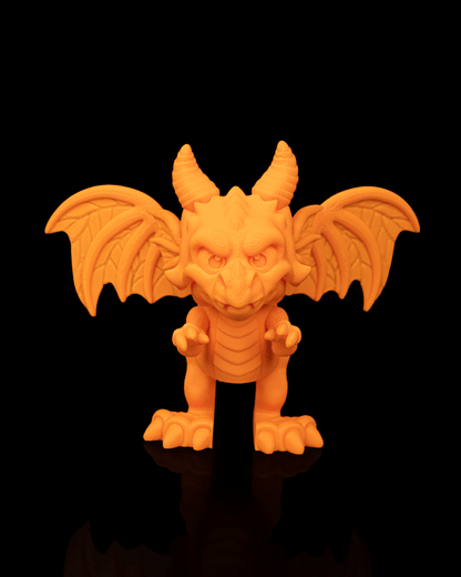 Warden of the Patch – Halloween Pumpkin Dragon Figurine | 3D Printed Dracoween Collectible