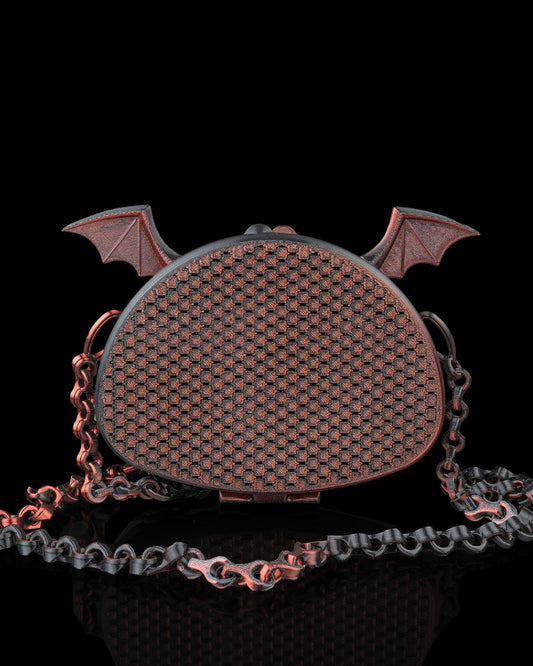 The Nocturna – Bat Wing Mesh 3D Printed Crossbody Purse | Gothic Bat Wing Bag with Custom Strap Length