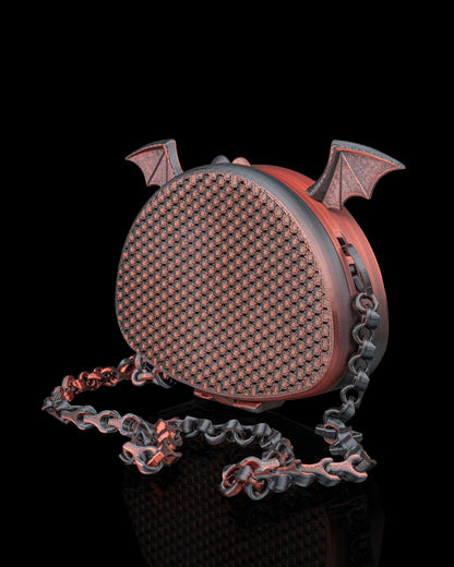 The Nocturna – Bat Wing Mesh 3D Printed Crossbody Purse | Gothic Bat Wing Bag with Custom Strap Length