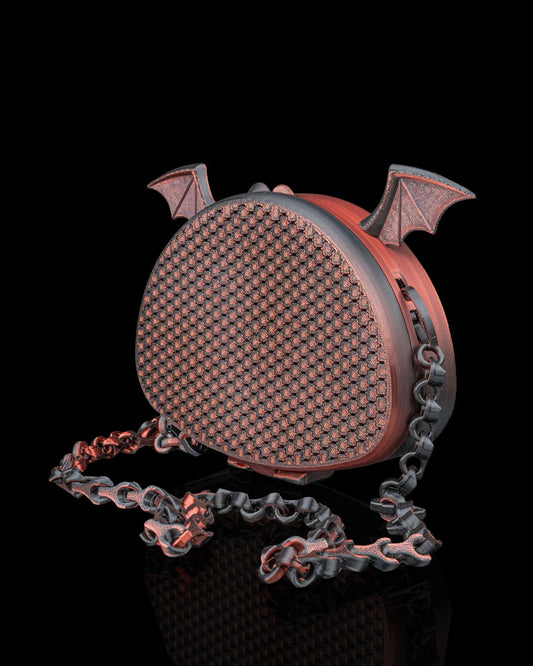 The Nocturna – Bat Wing Mesh 3D Printed Crossbody Purse | Gothic Bat Wing Bag with Custom Strap Length