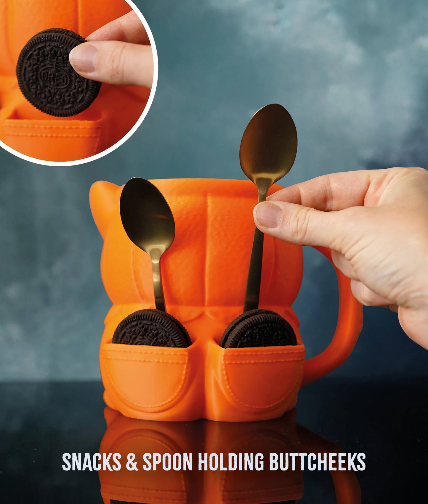 Corgi Ice Cream Pint Holder – 3D Printed Cozy with Spoon & Snack Slots | Kevin the Corgi | Left or Right Handle
