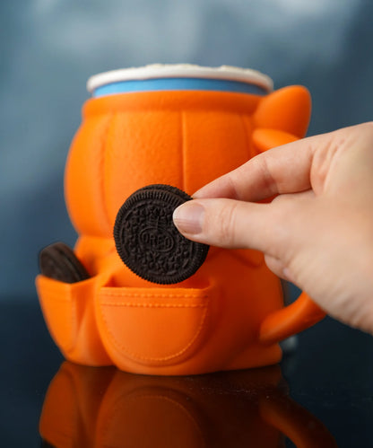 Corgi Ice Cream Pint Holder – 3D Printed Cozy with Spoon & Snack Slots | Kevin the Corgi | Left or Right Handle