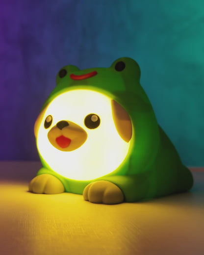 Frug Night Light Frog Costume Puppy LED Lamp