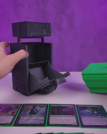 Core Decay Sci-Fi Skull Card Deck Box for Trading Card Games
