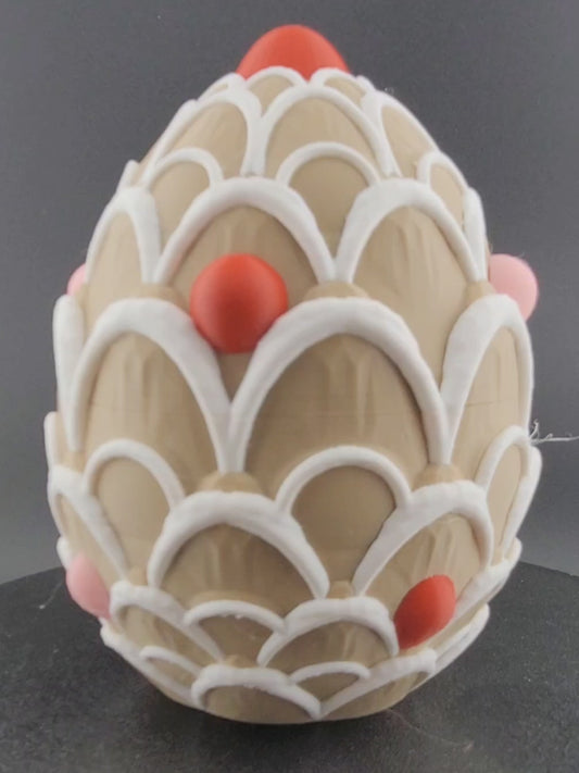 Gingerbread Dragon Egg – Iced Cookie