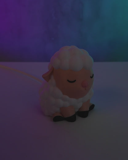 Counting Sheep Night Light Cozy LED Bedside Lamp