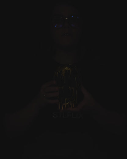 Gold Drip Skull
