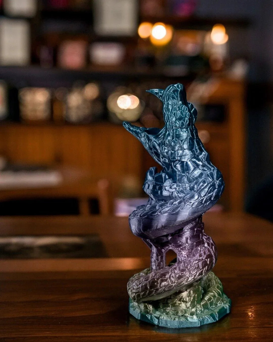 Basilisk Dice Tower – Roll with Deadly Precision - Fusion Layer 3D