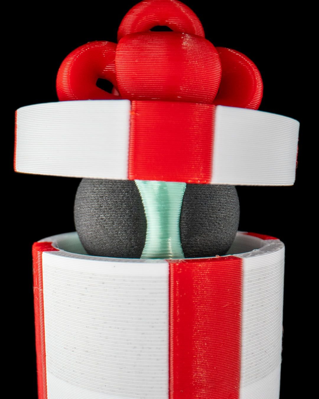 Christmas Gift Box Fidget Toy – Red and White Present Fidget for Holiday Stress Relief - Image 3