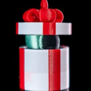 Christmas Gift Box Fidget Toy – Red and White Present Fidget for Holiday Stress Relief