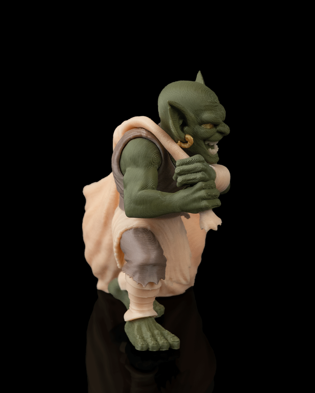 goblin dice holder – 3d printed rpg dice storage figurine | fantasy dice keeper for dungeons & dragons, pathfinder & ttrpgs