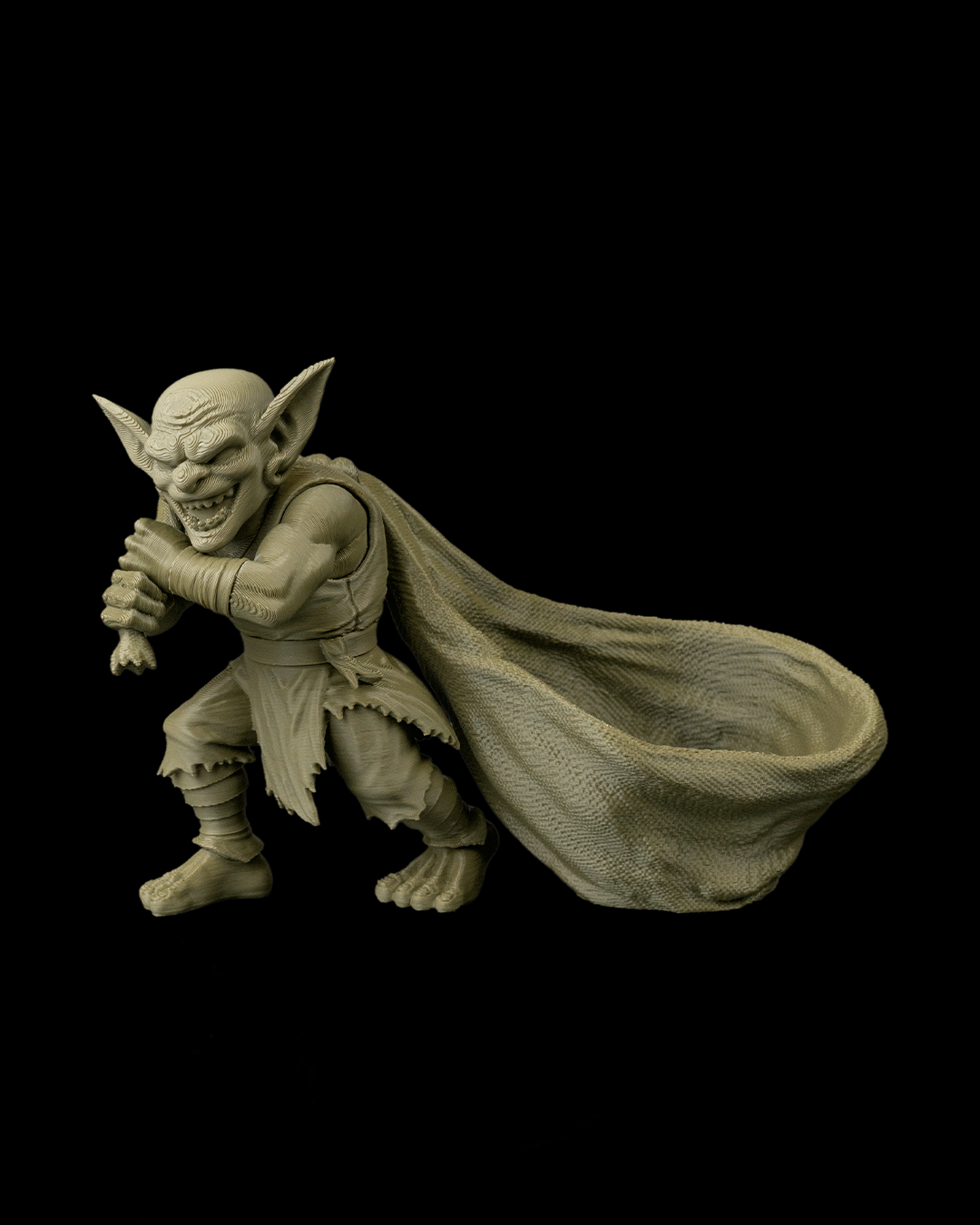 goblin dice holder – 3d printed rpg dice storage figurine | fantasy dice keeper for dungeons & dragons, pathfinder & ttrpgs