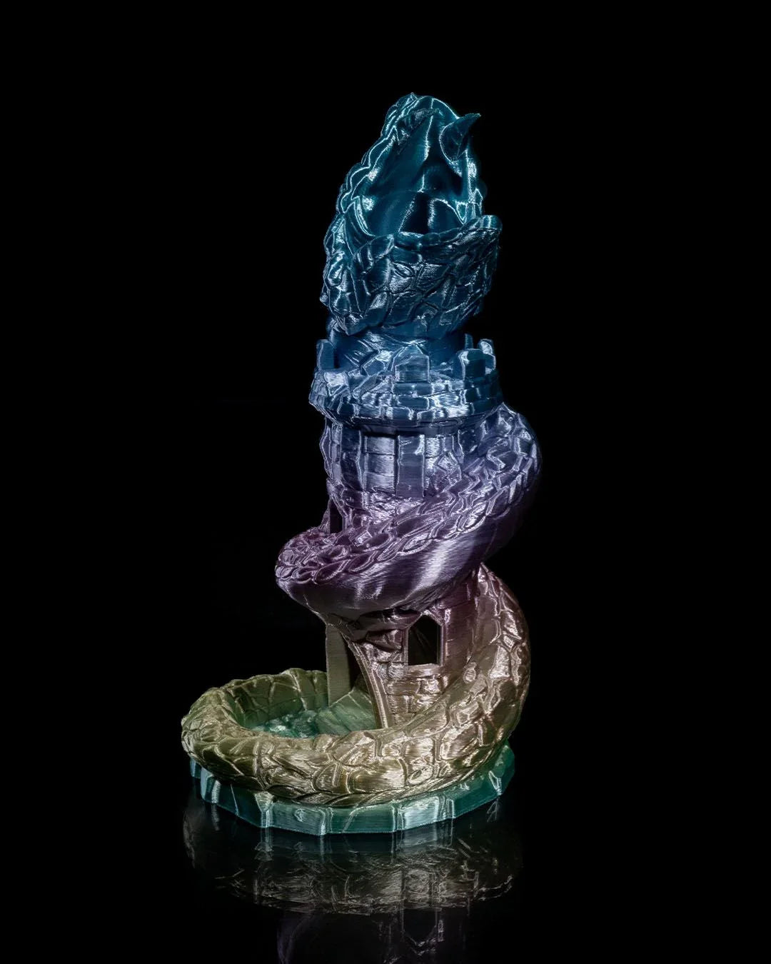 Basilisk Dice Tower – Roll with Deadly Precision - Fusion Layer 3D