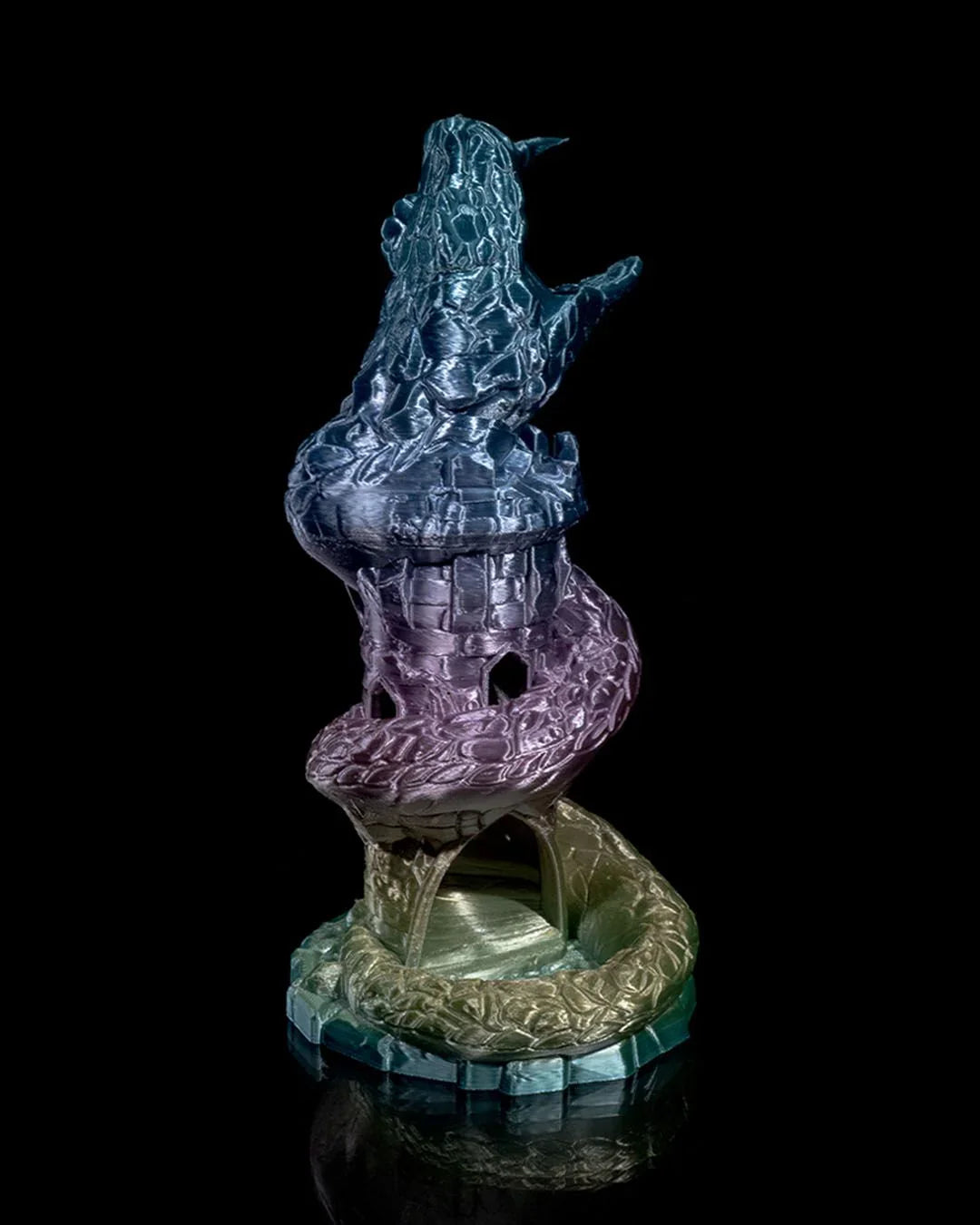 Basilisk Dice Tower – Roll with Deadly Precision - Fusion Layer 3D