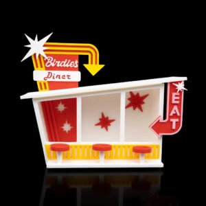 Birdie Diner – Retro-Style Bird Feeder for Backyard Guests - Fusion Layer 3D