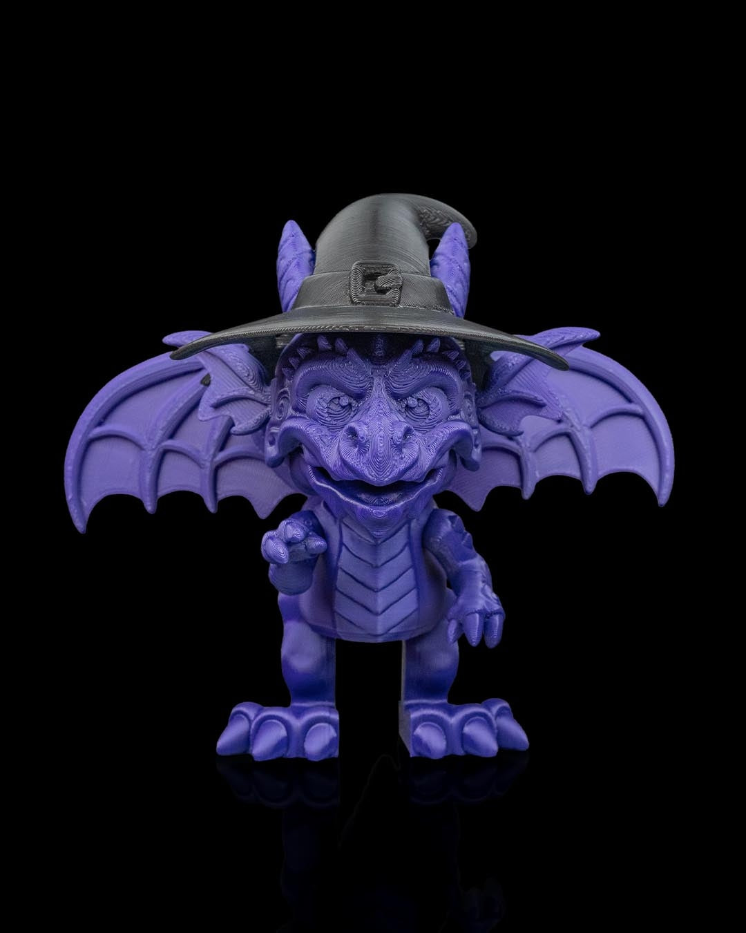 coven lord dragon figurine – witch dragon statue with cauldron | dracoween halloween dragon collectible | gothic fantasy home décor