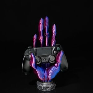6 finger alien hand controller holder – 3d printed sci fi gaming stand | compatible with ps5, xbox & more