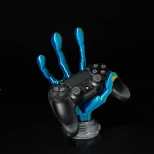 4 finger alien hand controller holder – 3d printed sci fi gaming stand | compatible with ps5, xbox & more