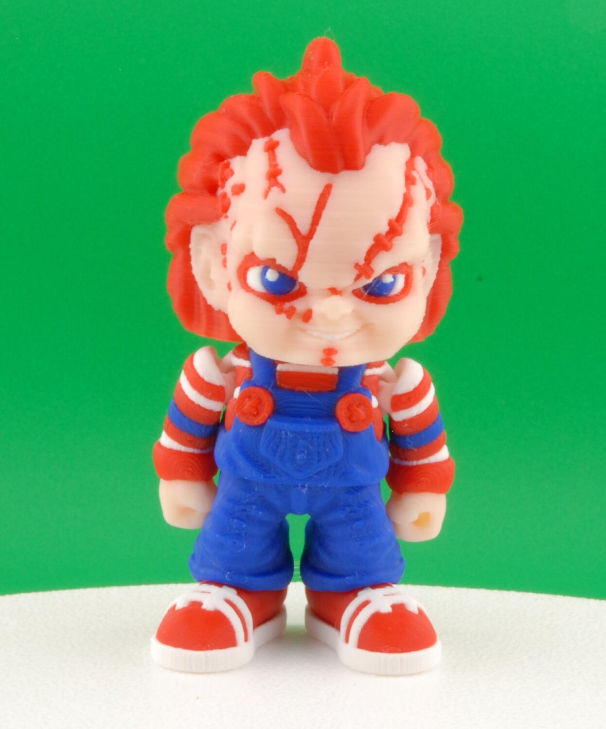 chucky figure – child’s play articulated horror collectible | 3d printed killer doll toy | chucky keychain or slasher figurine