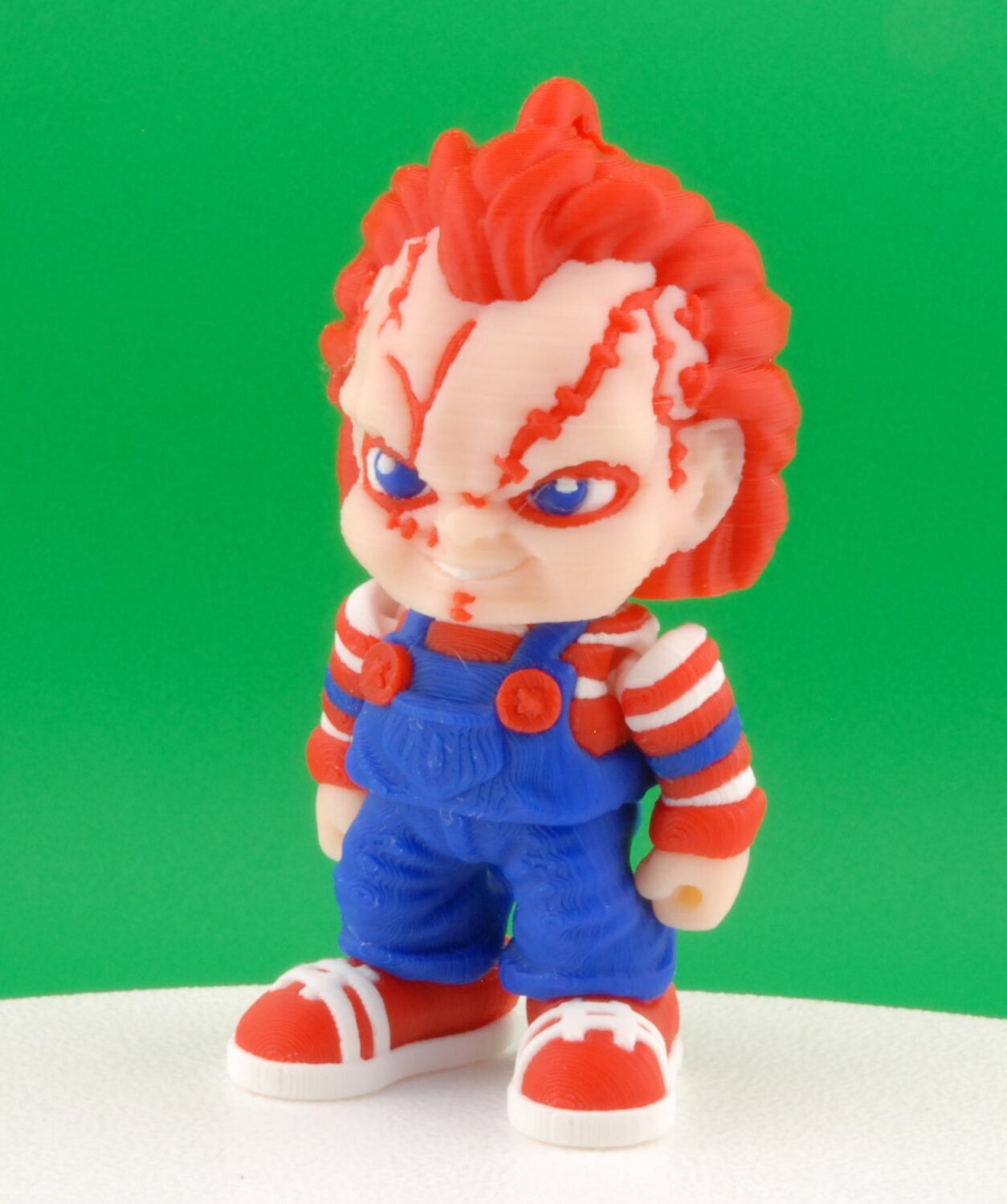chucky figure – child’s play articulated horror collectible | 3d printed killer doll toy | chucky keychain or slasher figurine
