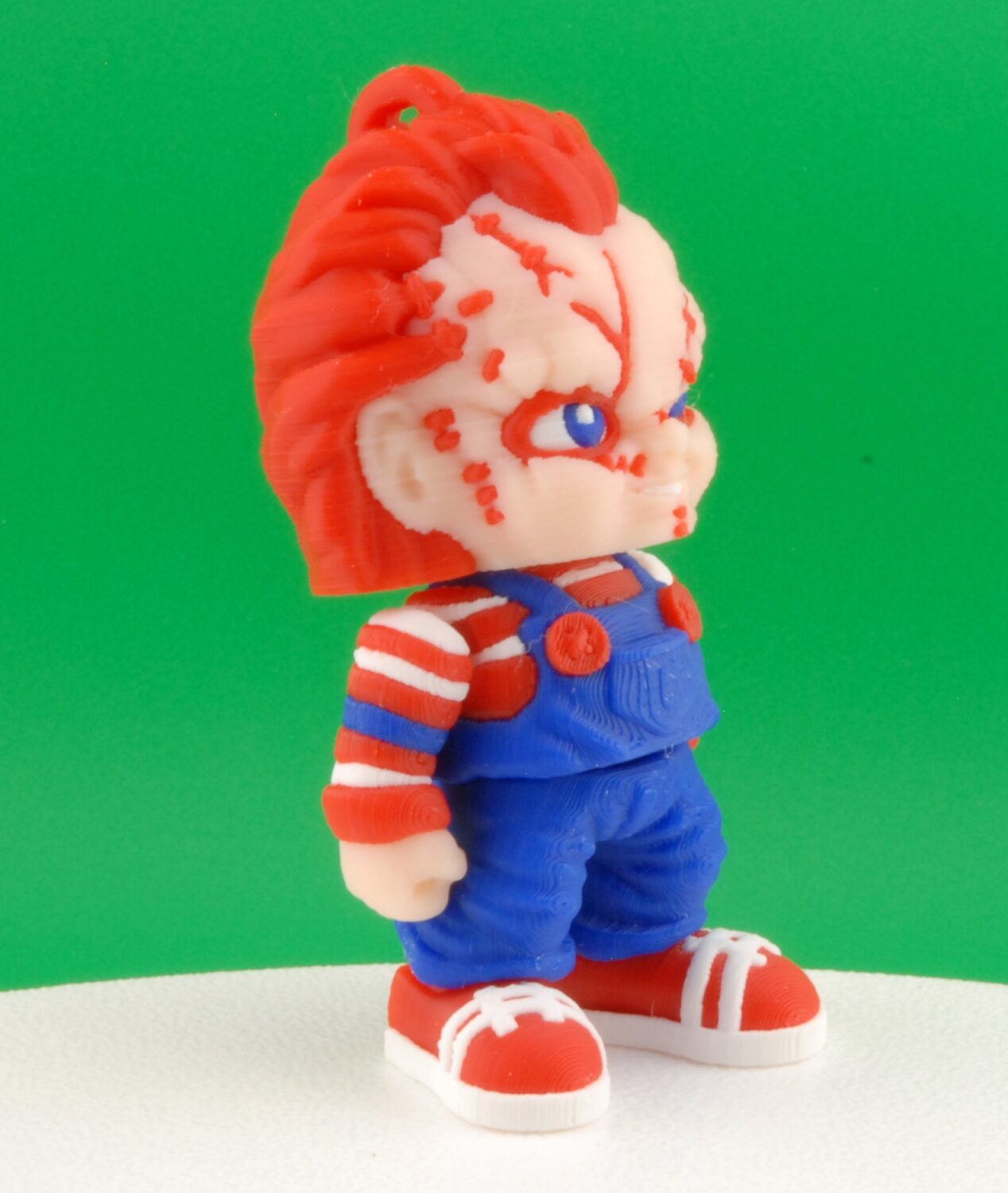 chucky figure – child’s play articulated horror collectible | 3d printed killer doll toy | chucky keychain or slasher figurine