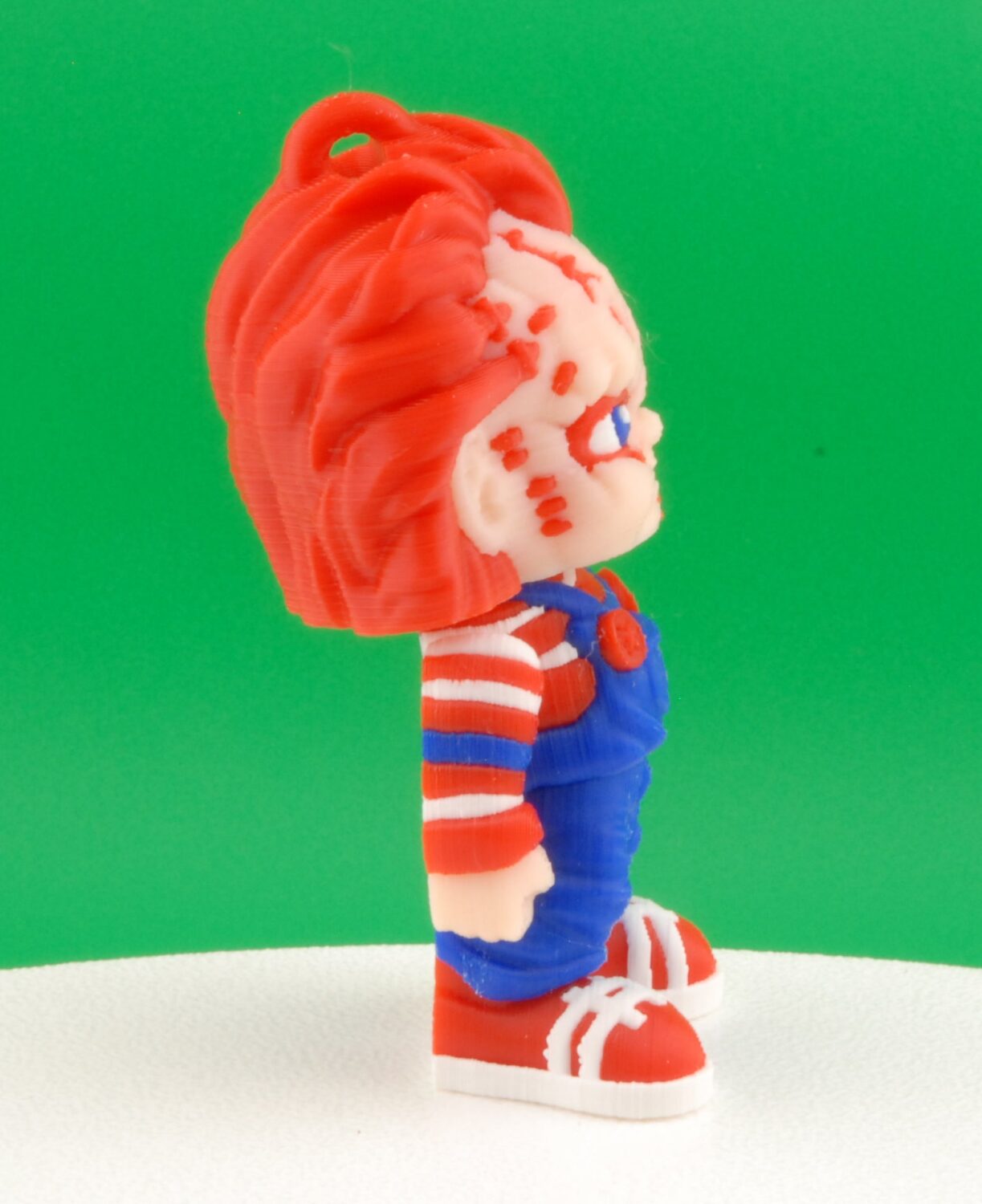 chucky figure – child’s play articulated horror collectible | 3d printed killer doll toy | chucky keychain or slasher figurine