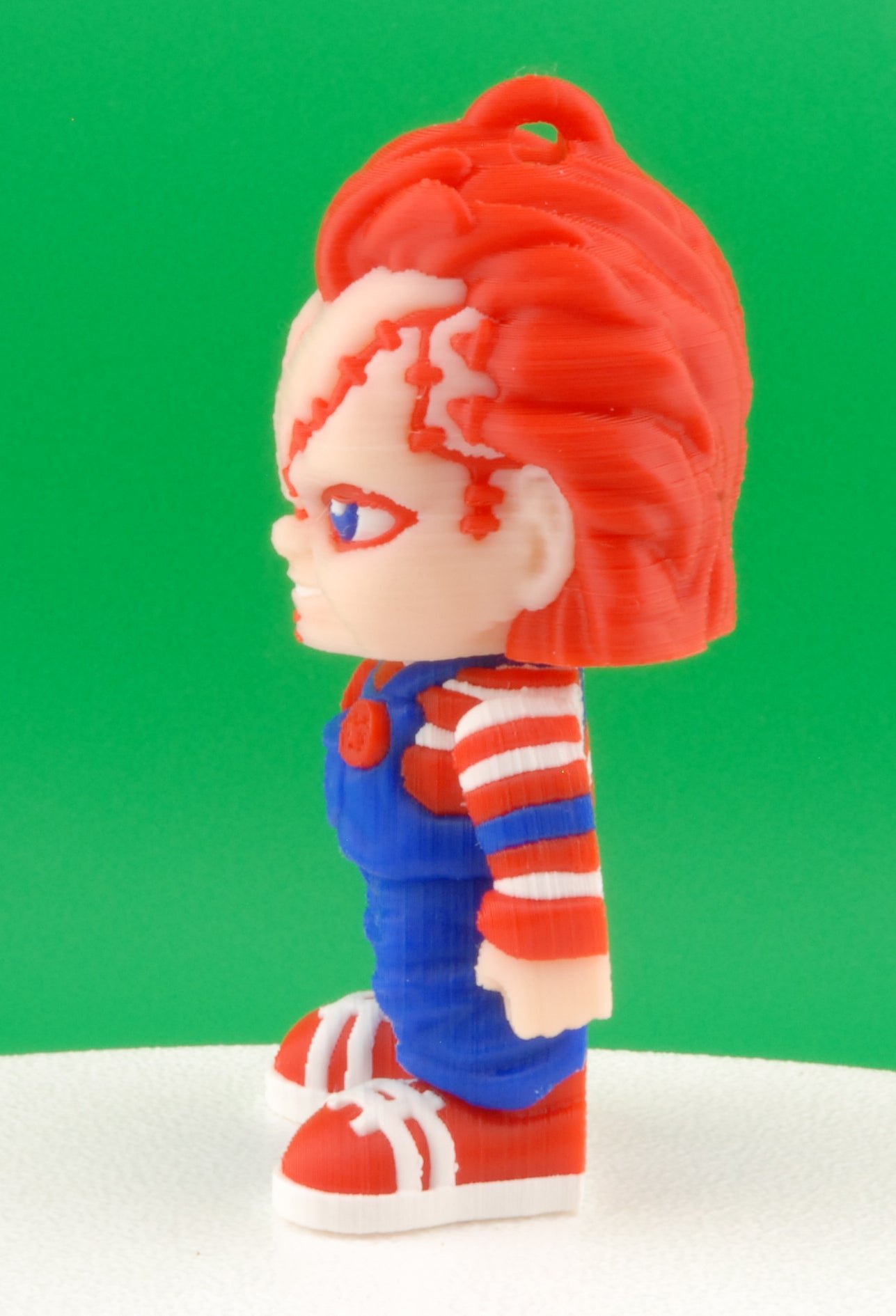 chucky figure – child’s play articulated horror collectible | 3d printed killer doll toy | chucky keychain or slasher figurine