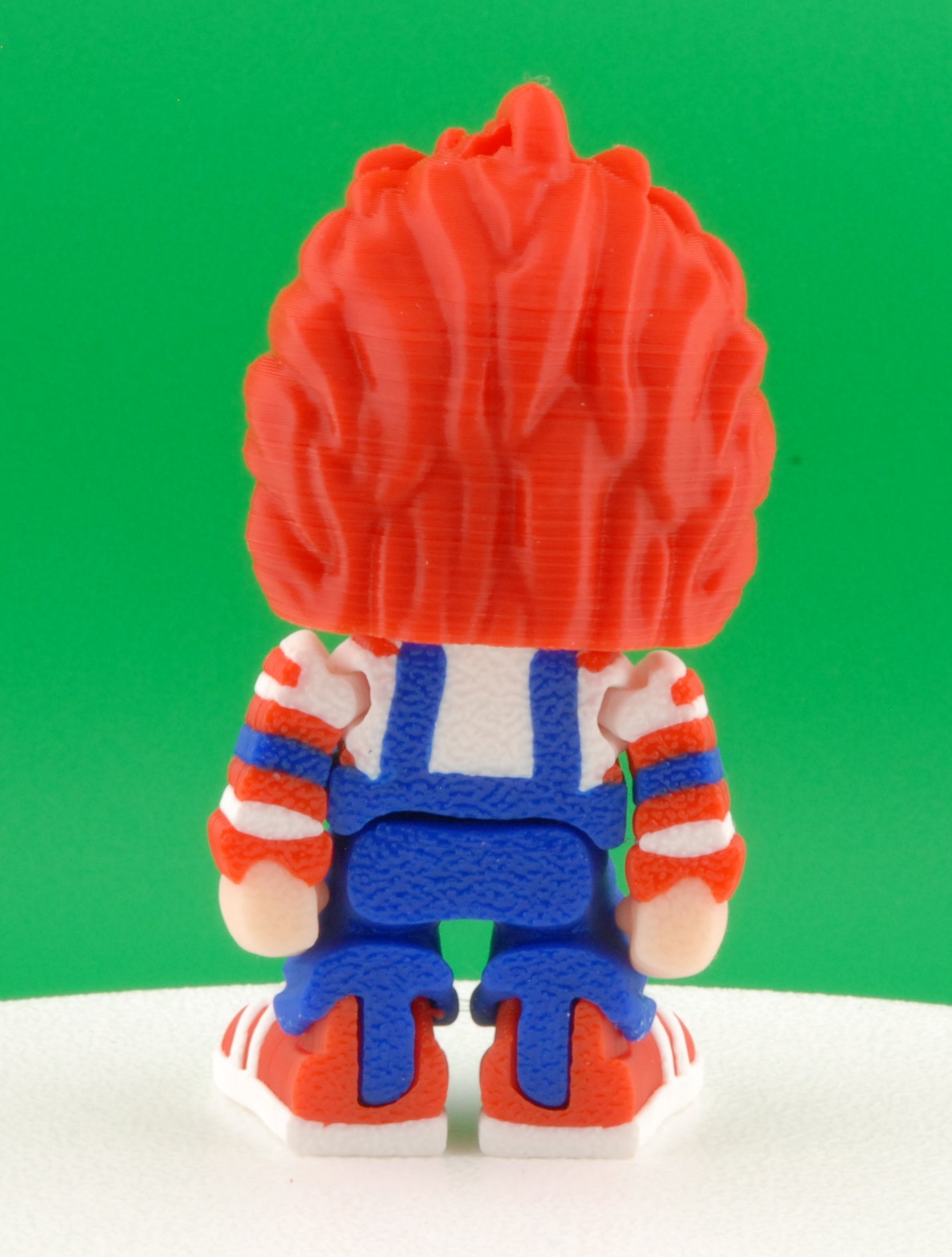 chucky figure – child’s play articulated horror collectible | 3d printed killer doll toy | chucky keychain or slasher figurine