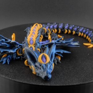 nightwing dragon – articulated fantasy dragon figurine | poseable 3d printed dragon toy | collectible mythical creature (3 sizes)