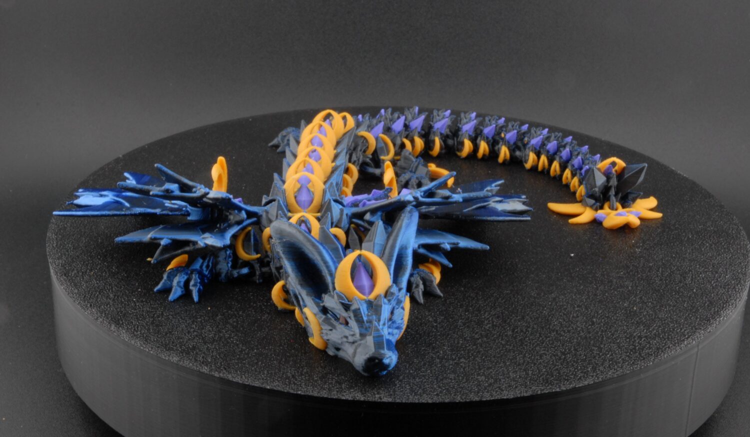 nightwing dragon – articulated fantasy dragon figurine | poseable 3d printed dragon toy | collectible mythical creature (3 sizes)