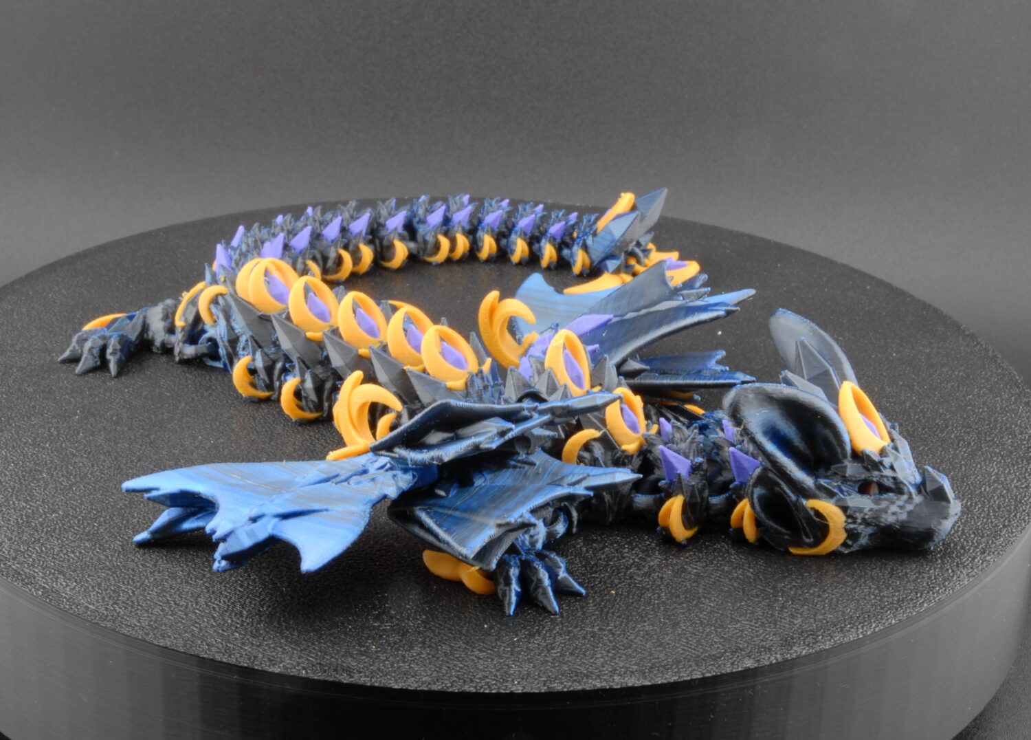 nightwing dragon – articulated fantasy dragon figurine | poseable 3d printed dragon toy | collectible mythical creature (3 sizes)