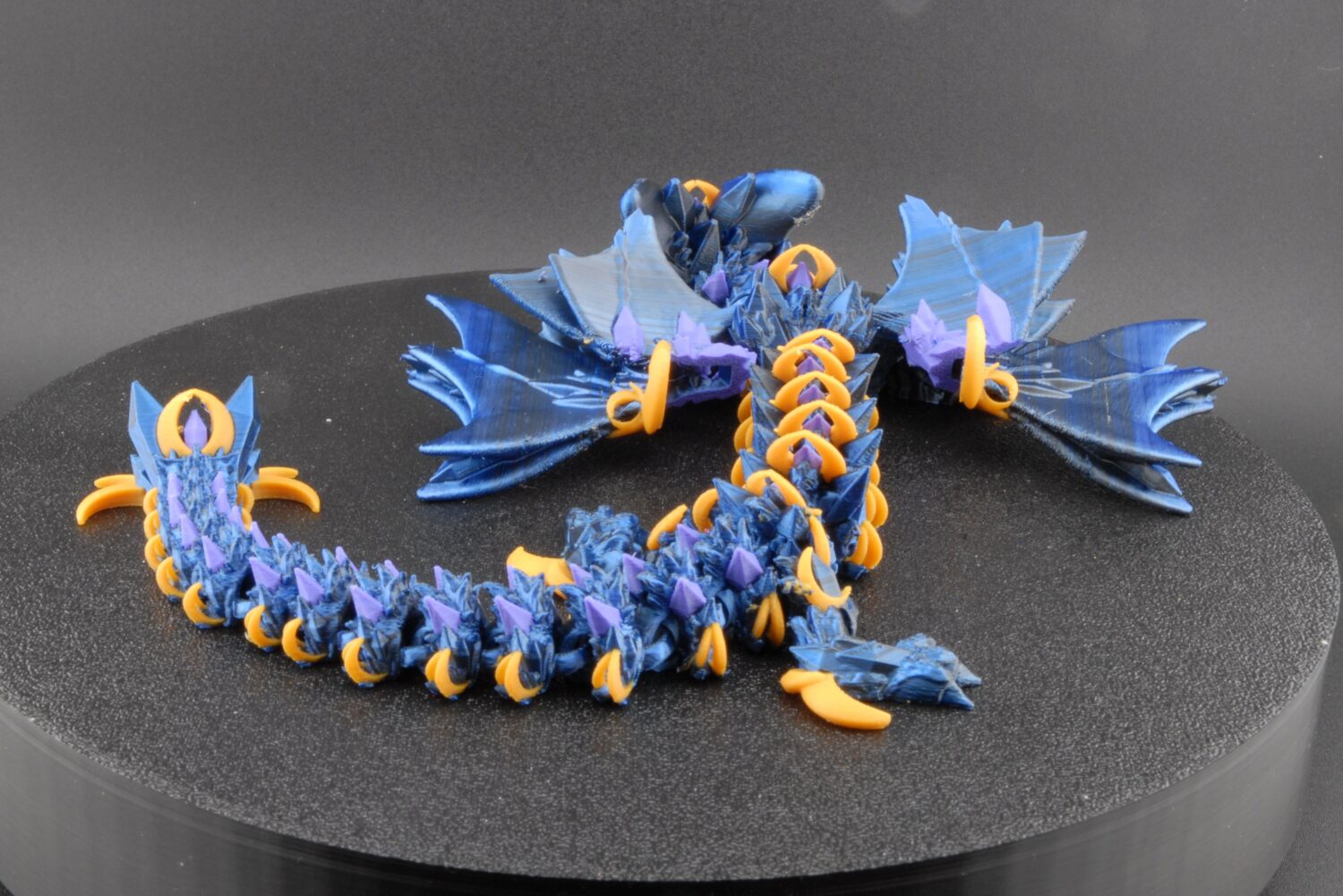 nightwing dragon – articulated fantasy dragon figurine | poseable 3d printed dragon toy | collectible mythical creature (3 sizes)