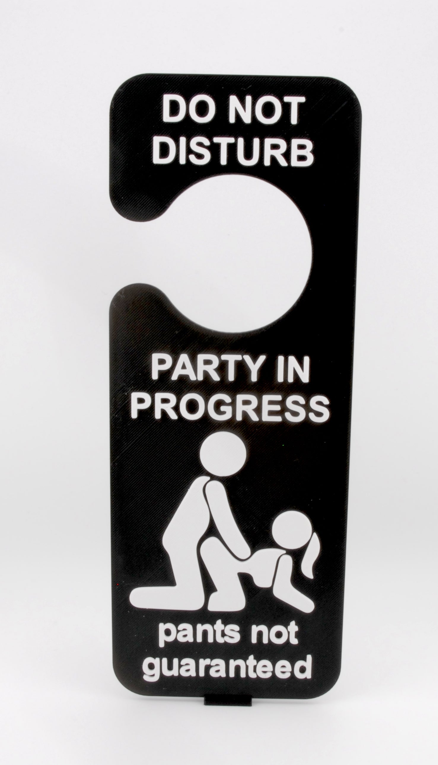 do not disturb: party in progress – funny adult door hanger | risqué bedroom novelty sign