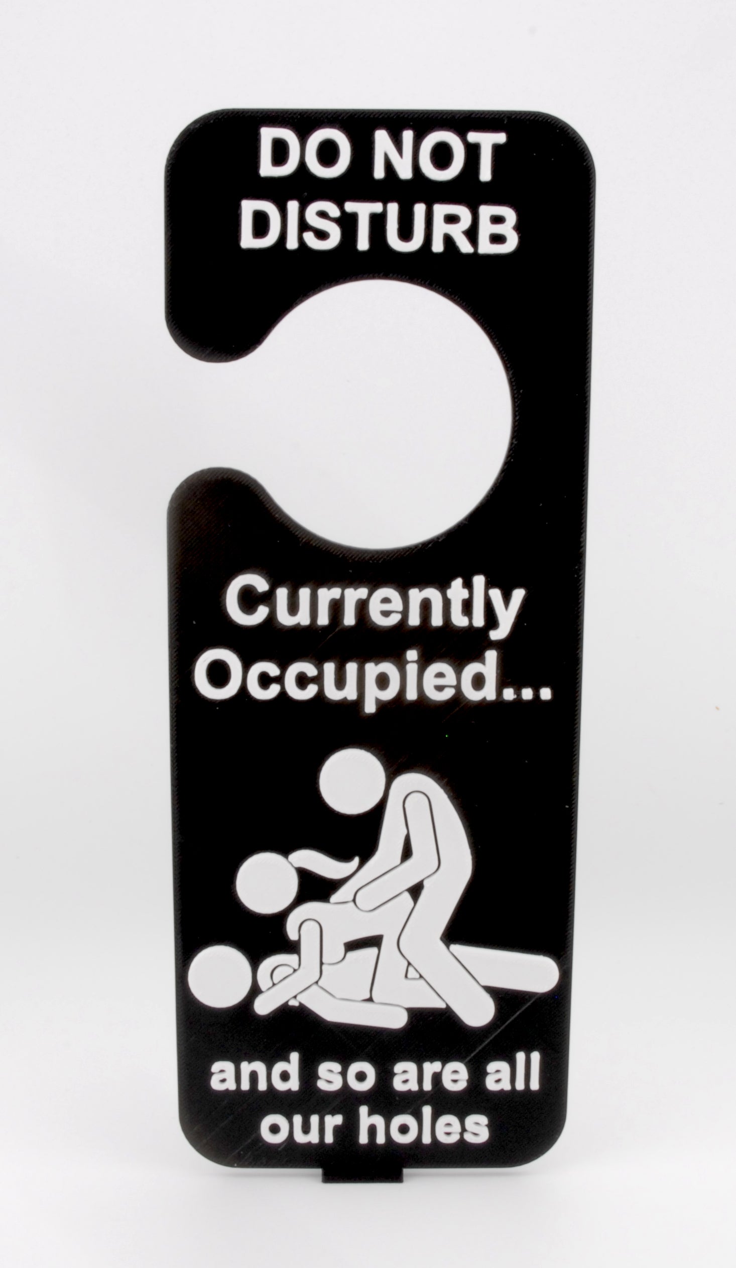 do not disturb door hanger – currently occupied funny adult sign