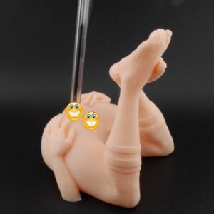 Knee-High Tease Pen Holder – Double Penetration Edition | Erotic Desk Décor | Adult Gag Gift | Sexy Stocking Pen Stand | 3D Printed Humor