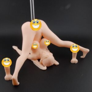 Spread & Ready Pen Holder – Double Penetration Edition | Erotic Desk Décor | Naughty Adult Gift | 3D Printed Sexy Pen Stand | Gag Gift for Him or Her