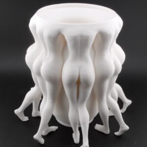 legs for days planter – erotic body vase | funny adult home décor | 3d printed naughty planter in black or white
