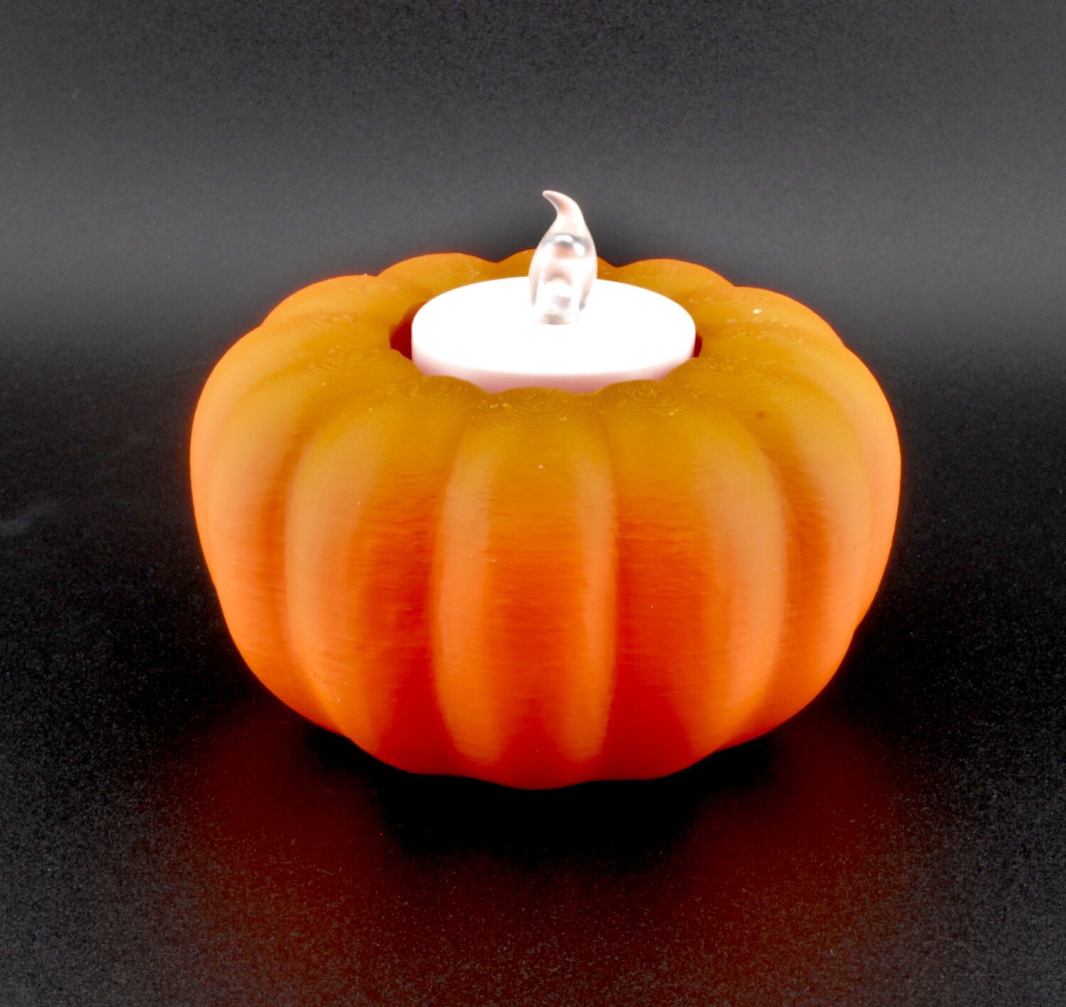 Pumpkin Tealight Candle Holders – 3D Printed Fall Décor Set of 2 | LED Candle Pumpkins with Tea Lights | Fusion Layer 3D Thanksgiving Accent - Image 6