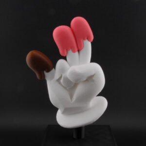 Two in the Pink One in the Stink Trophy – Funny Adult Gag Gift – Naughty Hand Gesture Award – 3D Printed Desk Decor