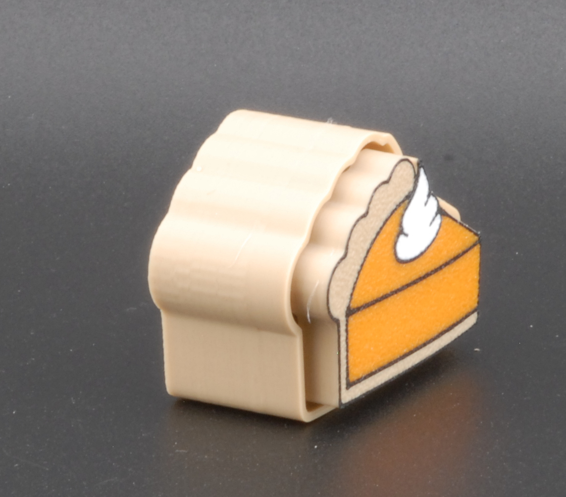 Pumpkin Pie Clicker Fidget – 3D Printed Fall Fidget Toy | Thanksgiving Stress Relief Gift | Fusion Layer 3D Dessert-Themed Fidget - Image 4