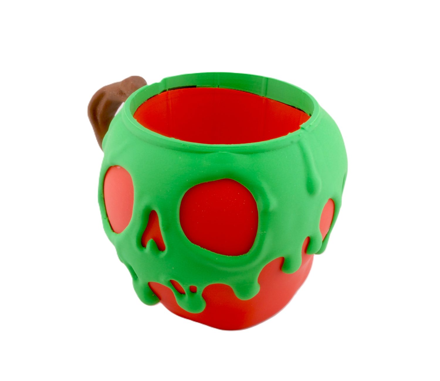 Poison Apple Ice Cream Pint Holder – 3D Printed Cozy with Skull Design | Spooky Fairytale Cup - Image 2