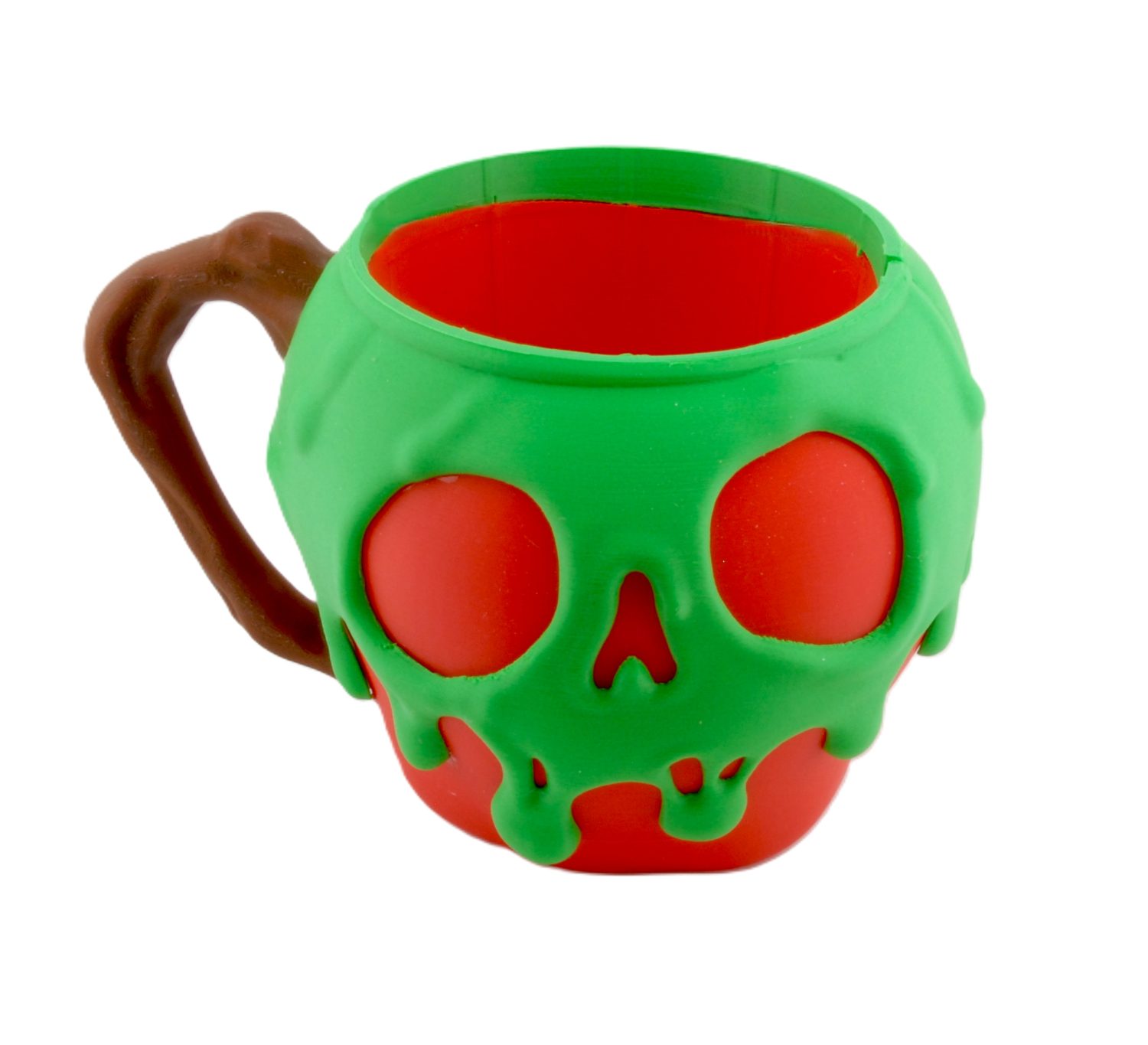 Poison Apple Ice Cream Pint Holder – 3D Printed Cozy with Skull Design | Spooky Fairytale Cup - Image 4