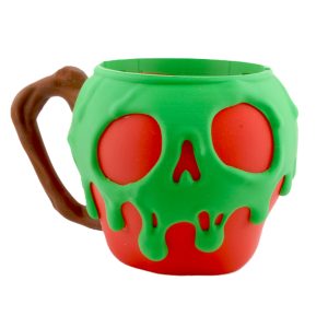 Poison Apple Ice Cream Pint Holder – 3D Printed Cozy with Skull Design | Spooky Fairytale Cup